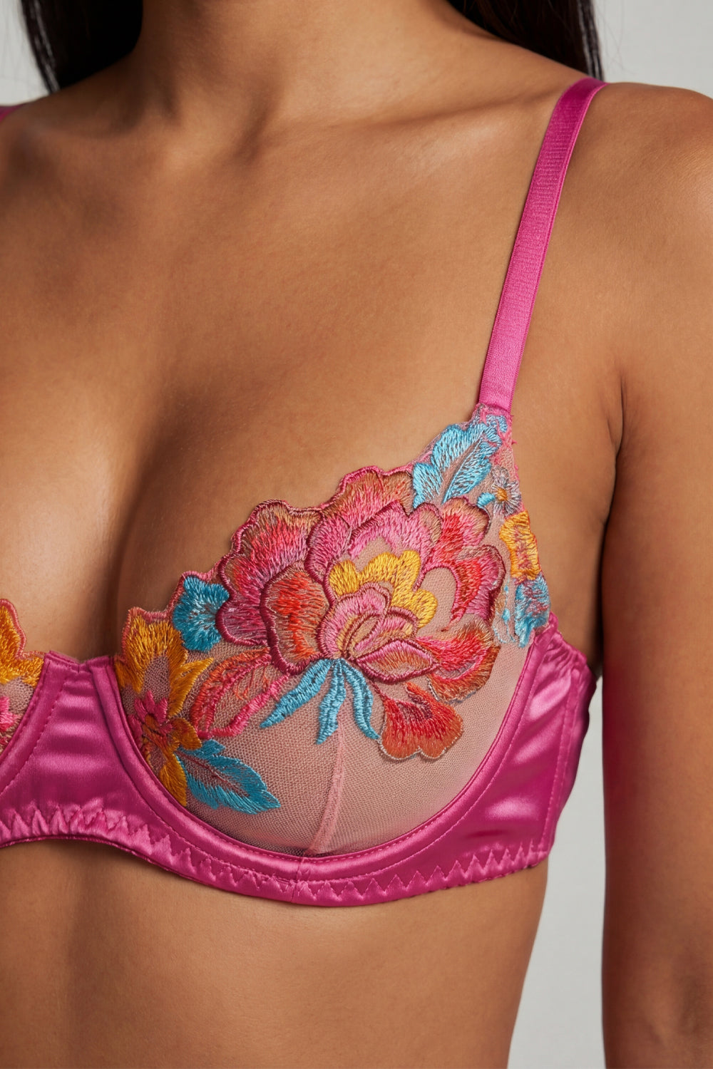 Pink Flower Intimates Set
